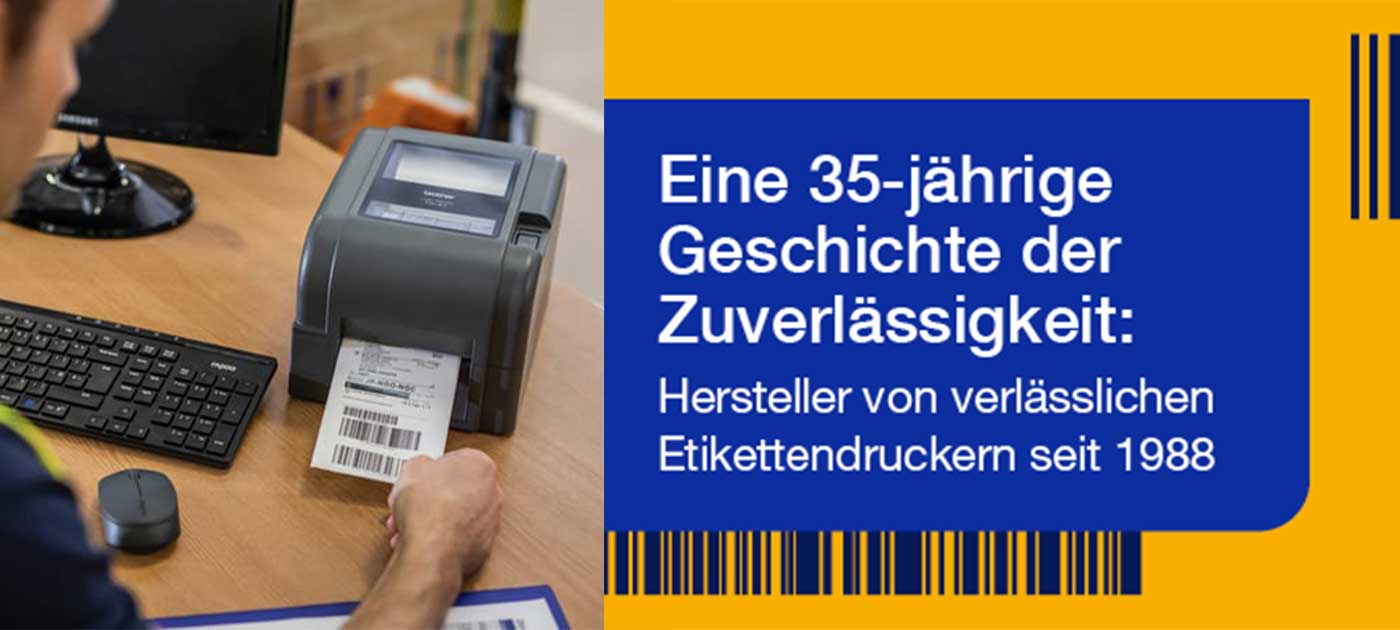 Seit 1988 hat Brother den Etikettendruck immer weiter perfektioniert.