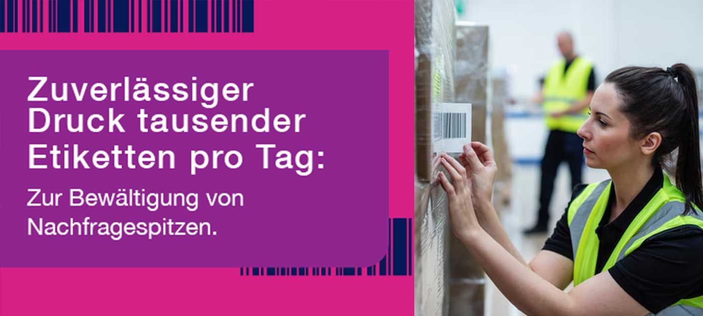 Eine hohe Ausfallsicherheit ist im Etikettendruck unerlässlich.
