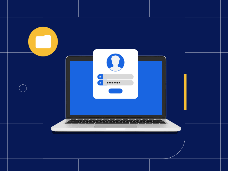 Ein gefälschter Anmeldebildschirm, der persönliche Informationen für einen Phishing-Angriff sammelt.