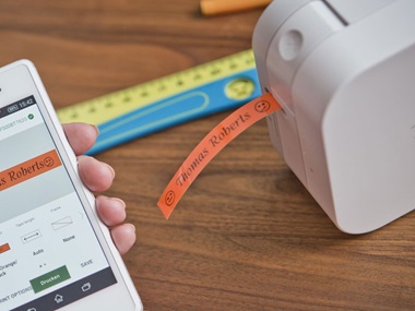 P-Touch Cube mit Konfetti