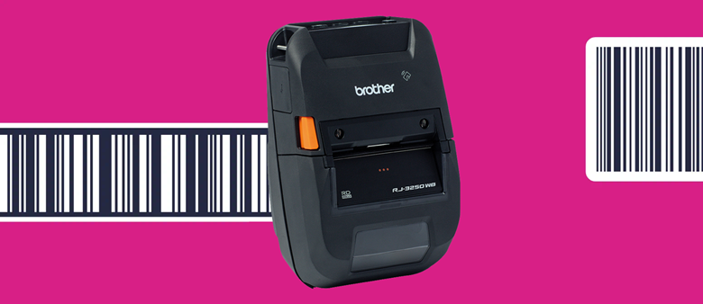 Ein RJ-3230WBL auf magentafarbenem Hintergrund.